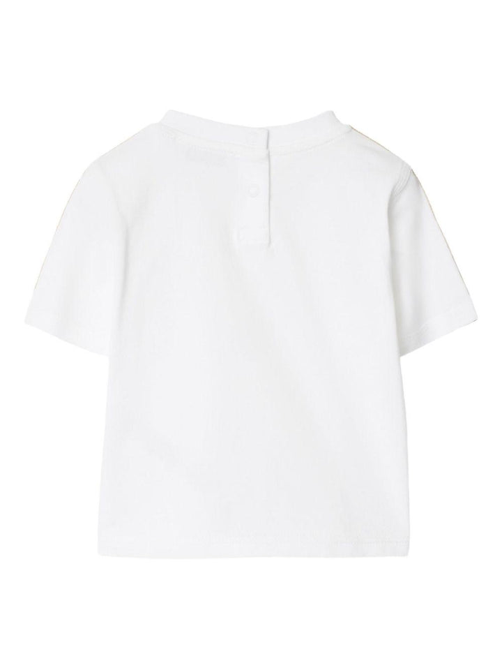 T-shirt bianca per neonato 8108903 A1464 Burberry Kids 