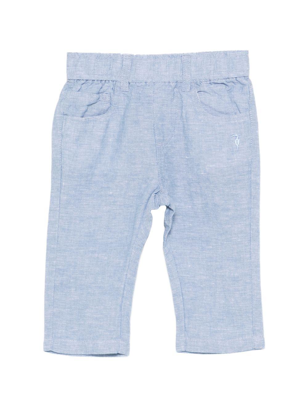 Pantalone azzurro per neonato TIP26038PA BLU Trussardi Kids 