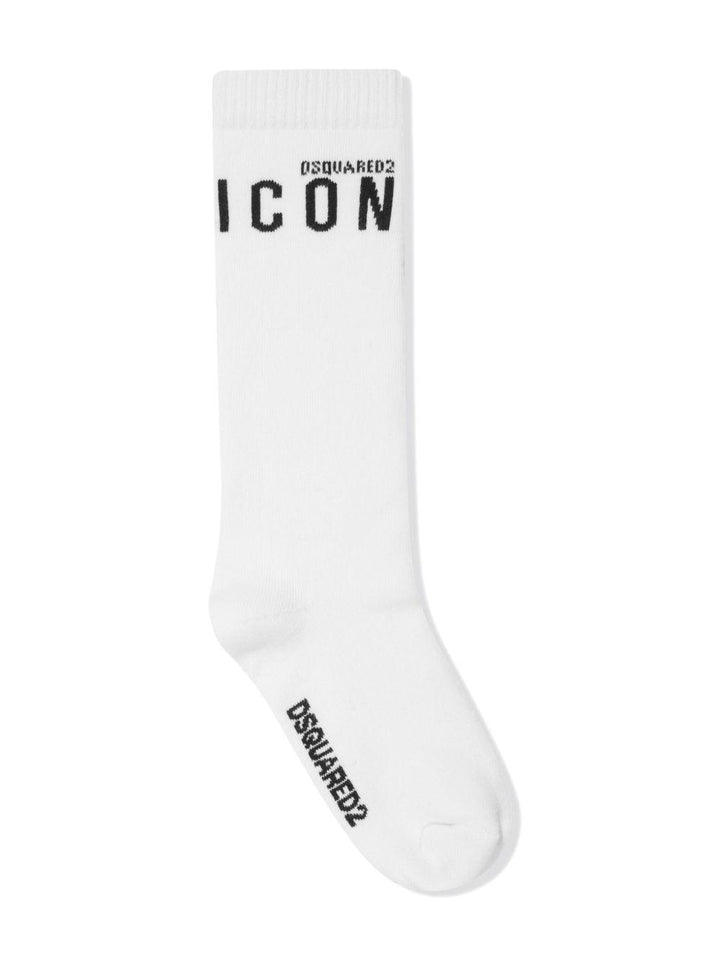 Calze bianche "Icon" DQ2091D00WI DQ100 Dsquared2 Kids 