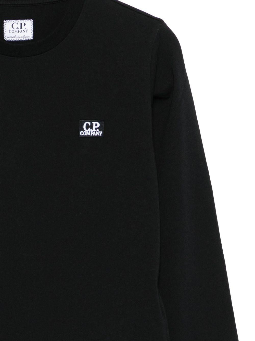 T-shirt nera per bambino CQO000LAA17 60100 C.P Company Kids 