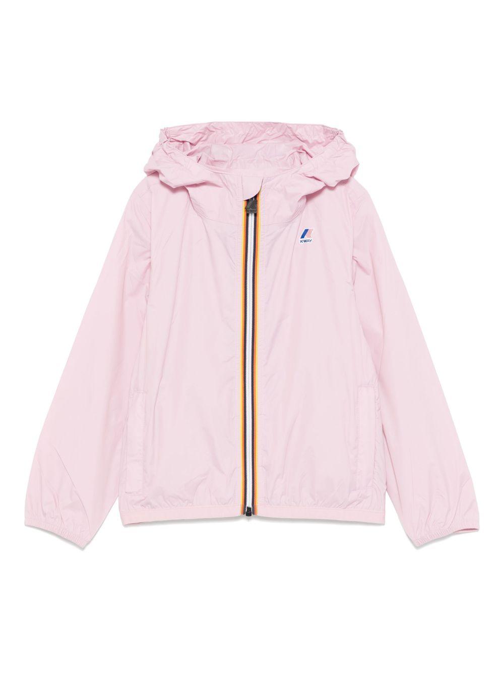 Giubbotto rosa chiaro per bambina K61336W V18 K-Way Kids 