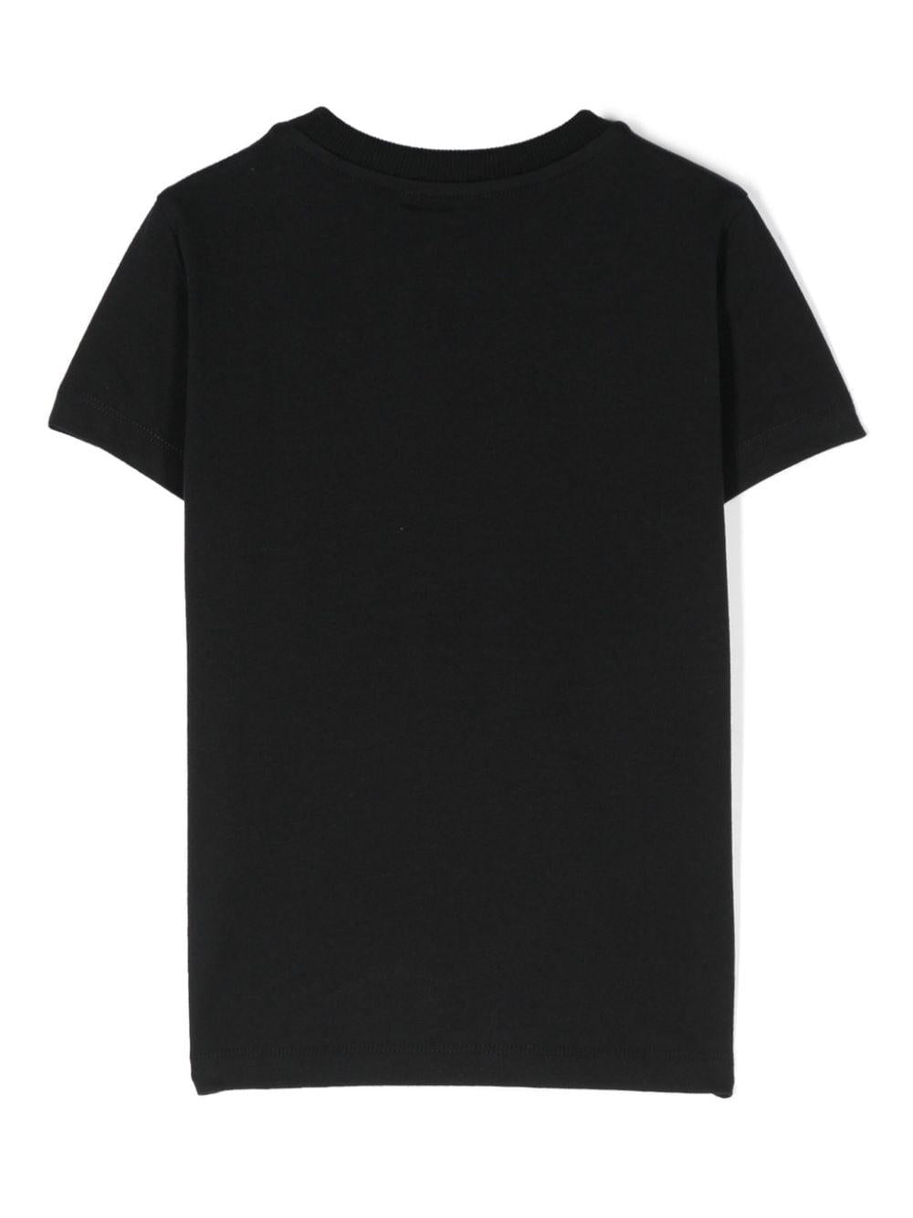 Black cotton t-shirt for boys