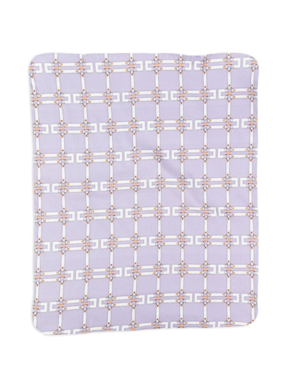 Coperta lilla per neonata ENCO0840JFE01 D881 Elisabetta Franchi Kids 
