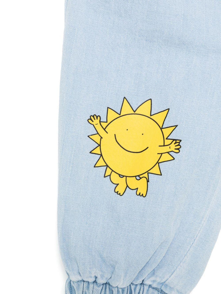 Pantalone blu ghiaccio per neonato