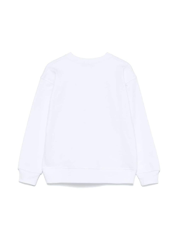 White sweatshirt for boys with logo