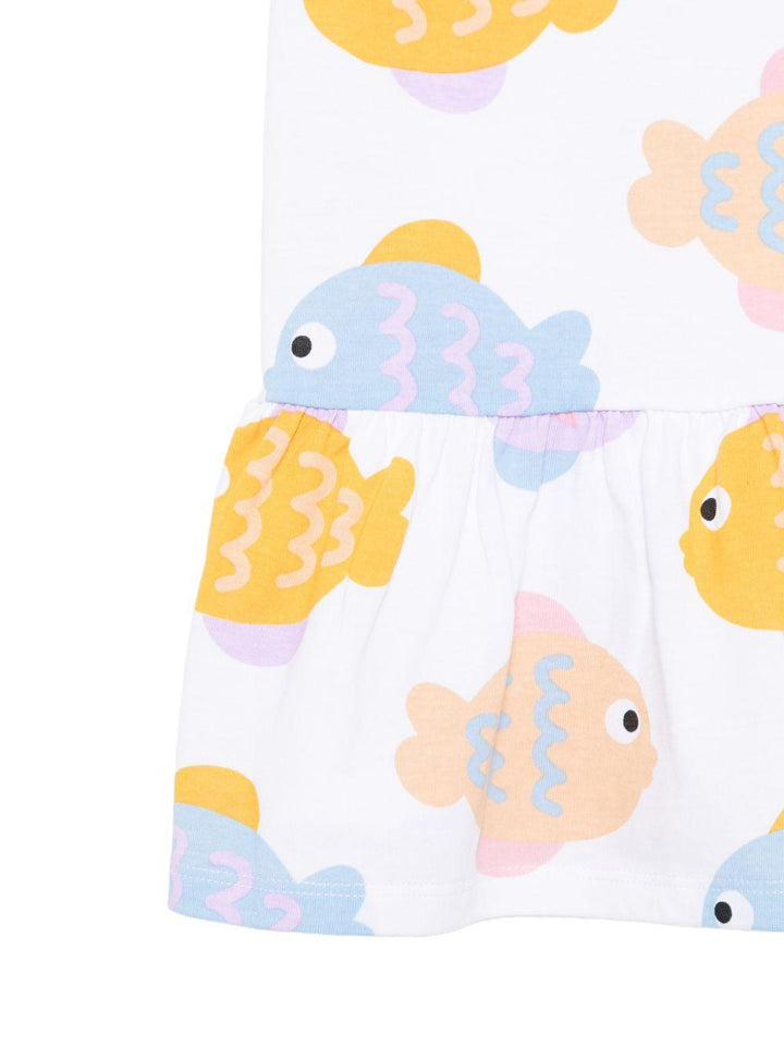 Abito bianco/multicolor per neonata TY1081Z3573 100MC Stella McCartney Kids 