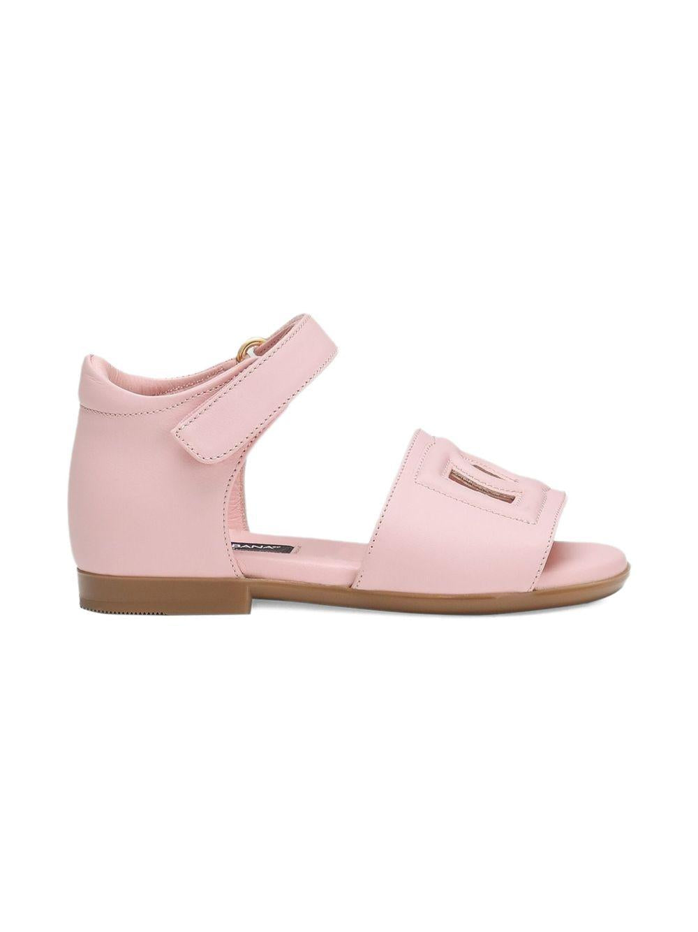 Sandali rosa chiaro per bambina D20102A1735 80400 Dolce & Gabbana Kids 