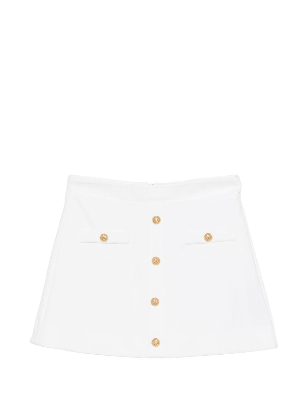 Gonna bianca per bambina BY7A71J0371 100 Balmain Kids 