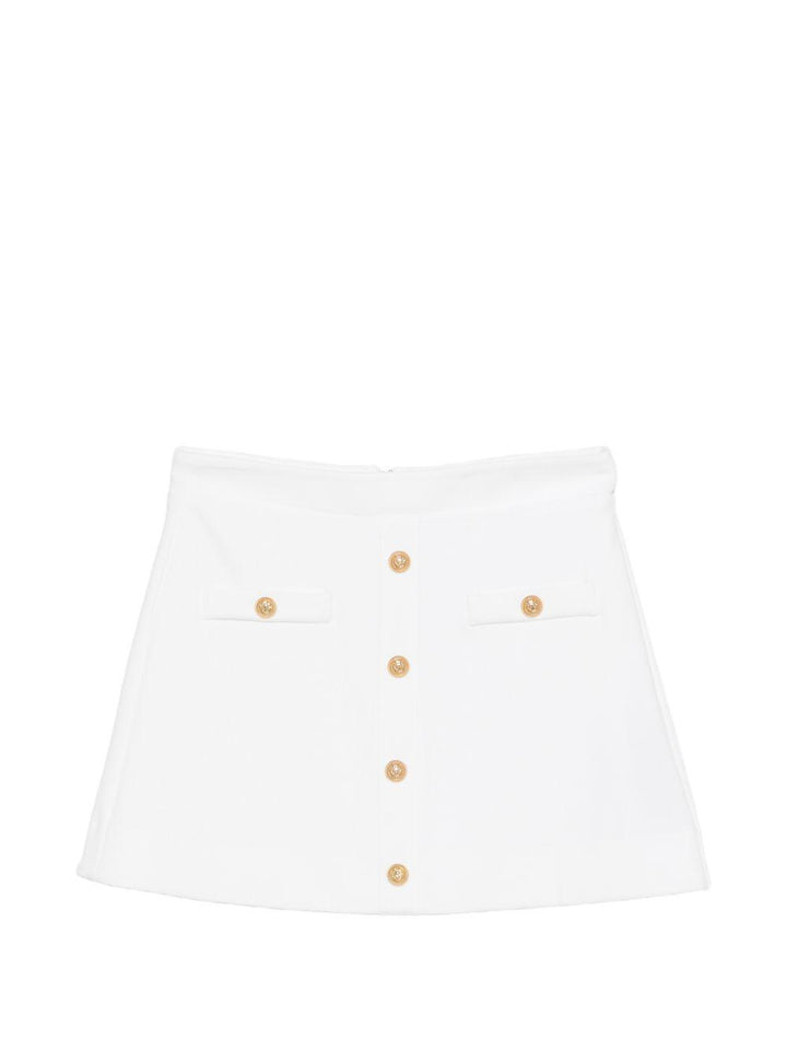 Gonna bianca per bambina BY7A71J0371 100 Balmain Kids 