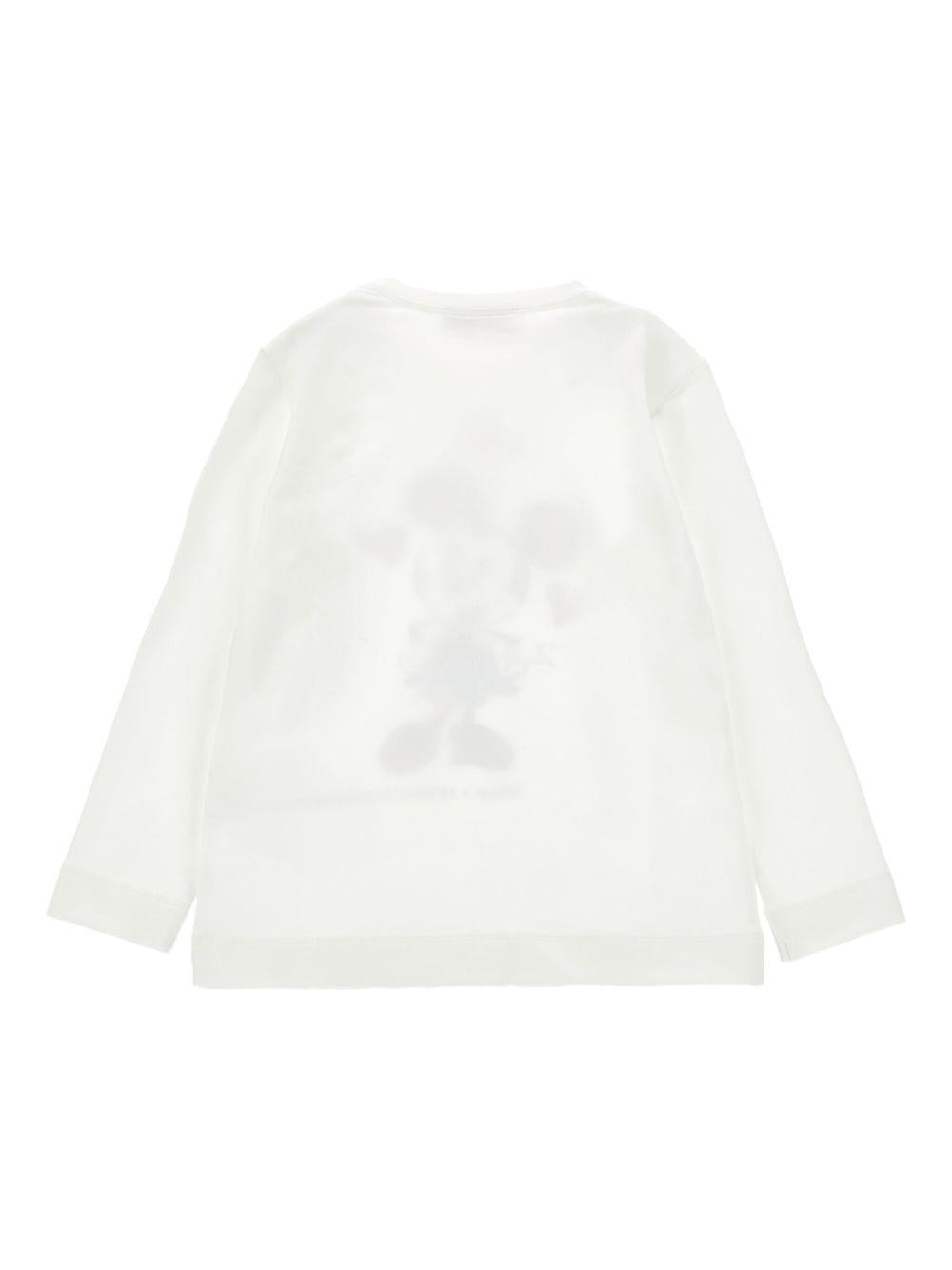 T-shirt bianco per bambina 19F6086003 0001 Monnalisa Kids 
