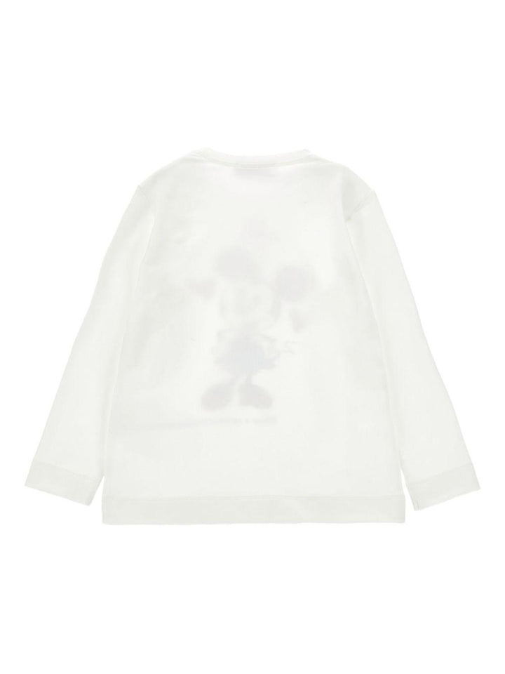 T-shirt bianco per bambina 19F6086003 0001 Monnalisa Kids 