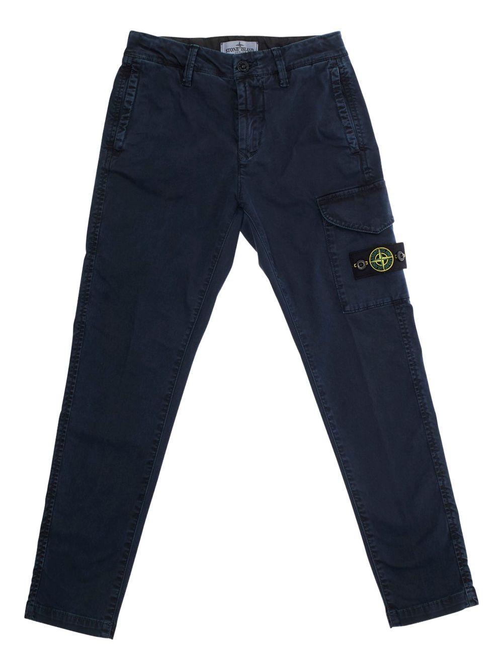 Pantalone blu per bambino 63100004S0198 V0120 Stone Island Kids 