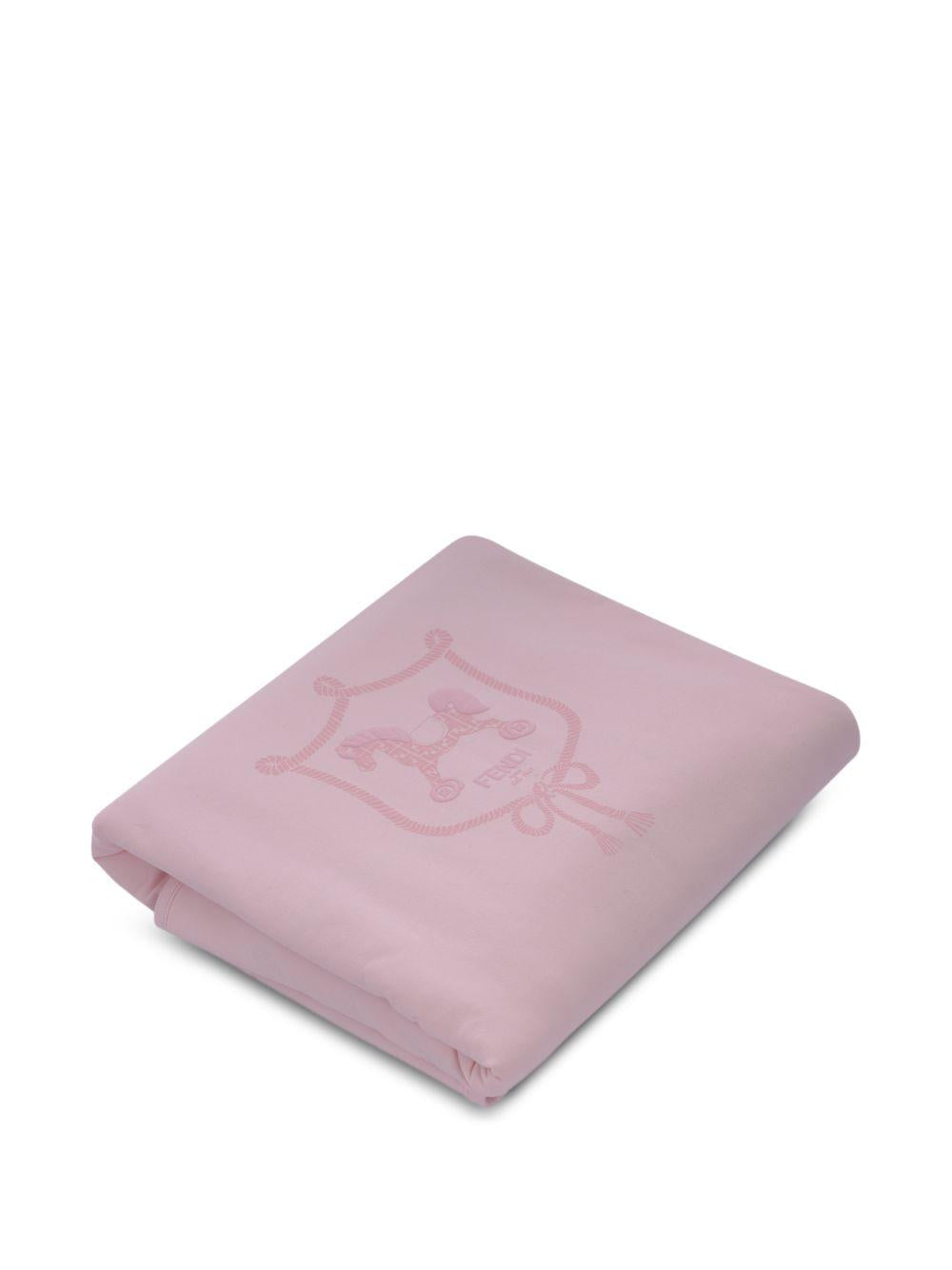 Coperta rosa per neonata BUJ3288RA F0C11 Fendi Kids 