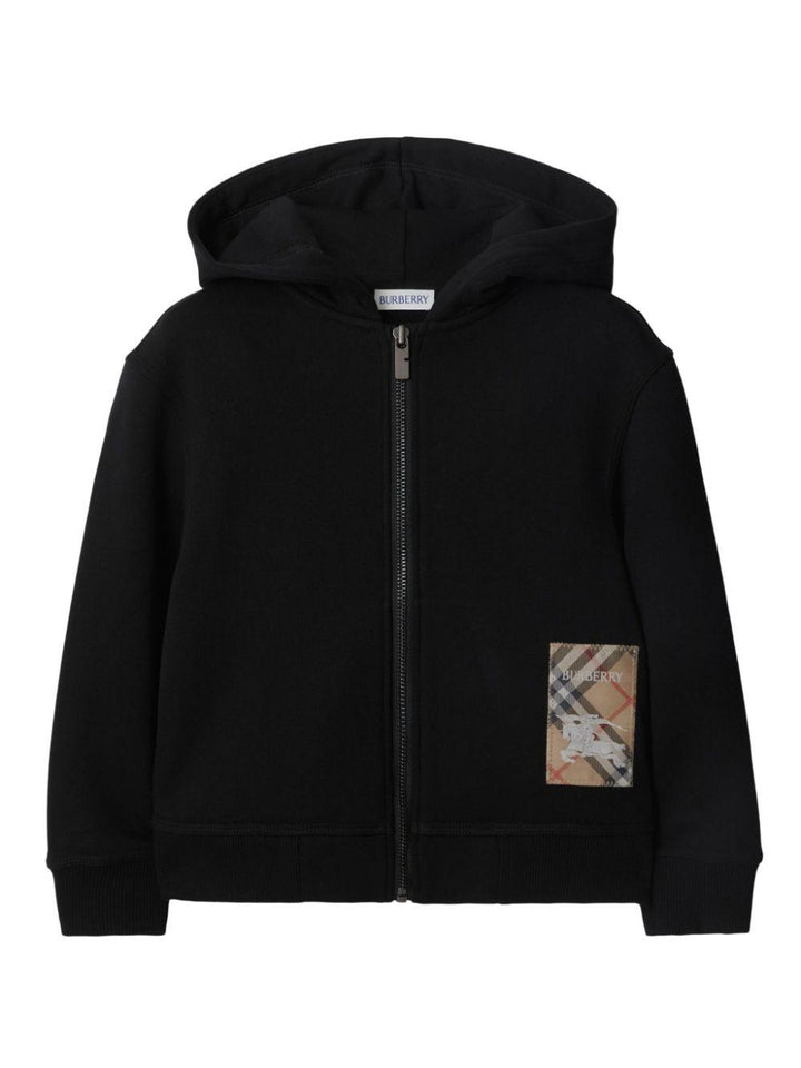 Felpa nera per bambino 8100199 A1189 Burberry Kids 