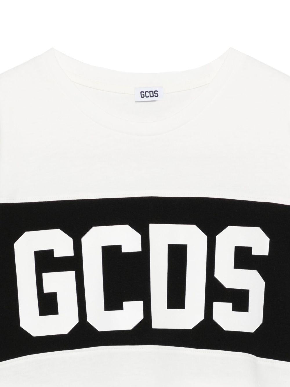 T-shirt bianco per bambino B2JU2329JF1 15 Gcds Kids 