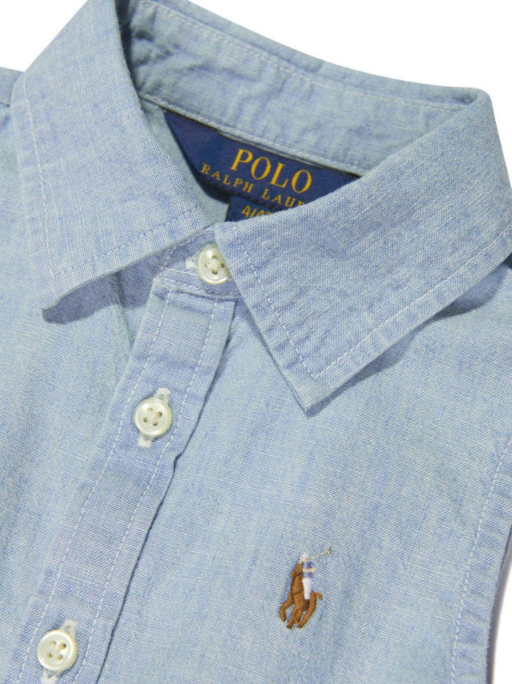 Abito blu polvere per bambina 313934151 001 Ralph Lauren Kids 