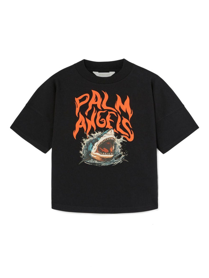 T-shirt nera per bambino