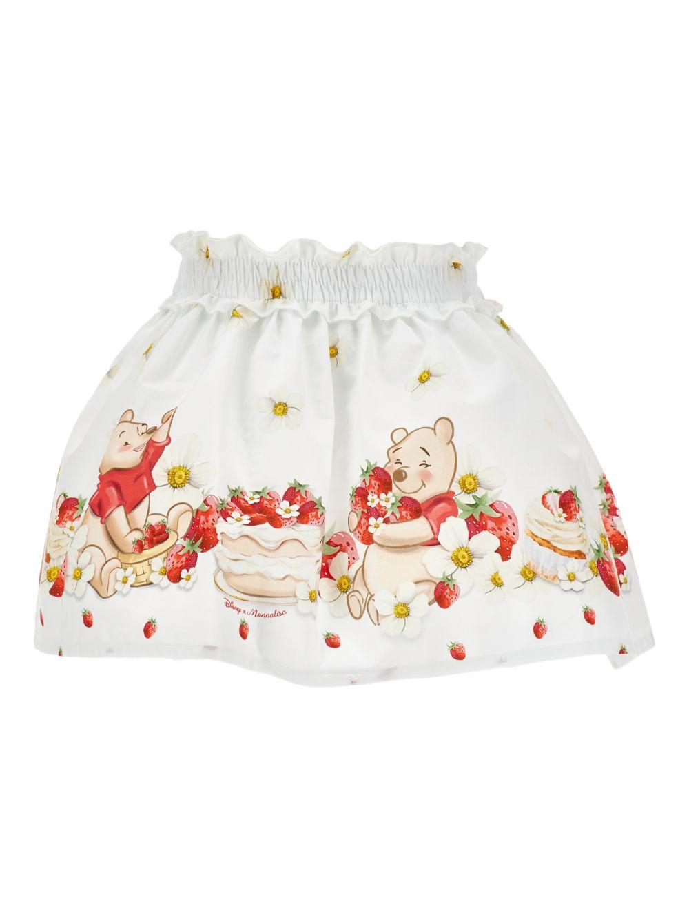 Gonna bianca per neonata 31G7057617 9944 Monnalisa Kids 