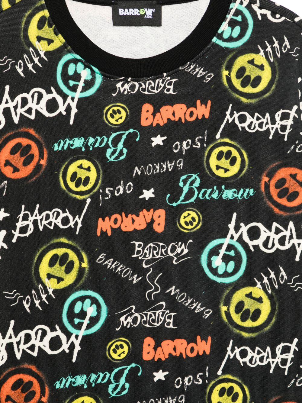 Felpa nera per bambino S6BKJUSW048 110 Barrow Kids 
