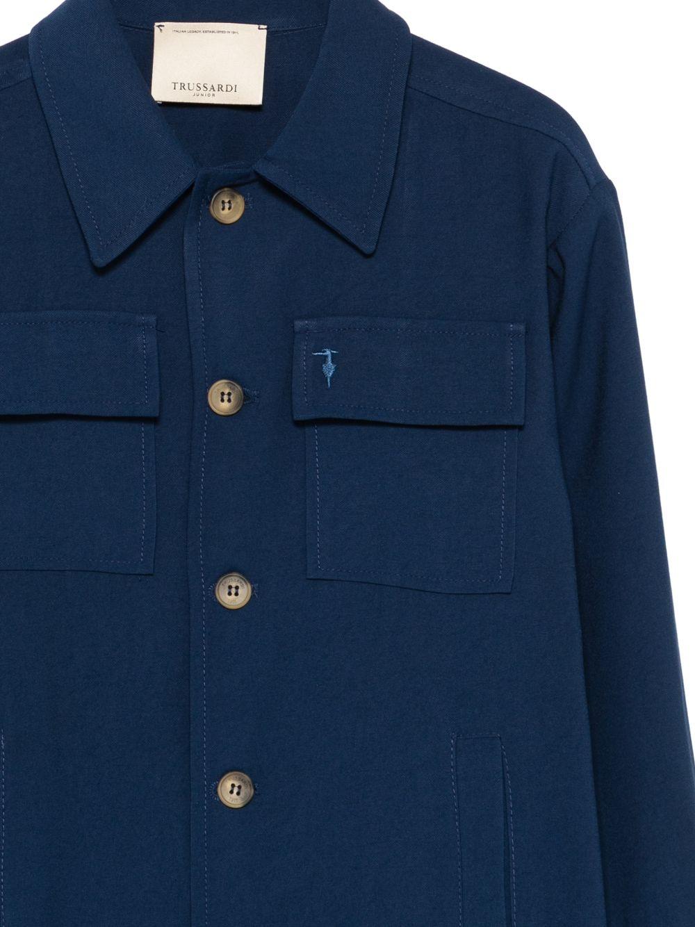 Camicia blu per bambino TBP26062GC BLU Trussardi Kids 