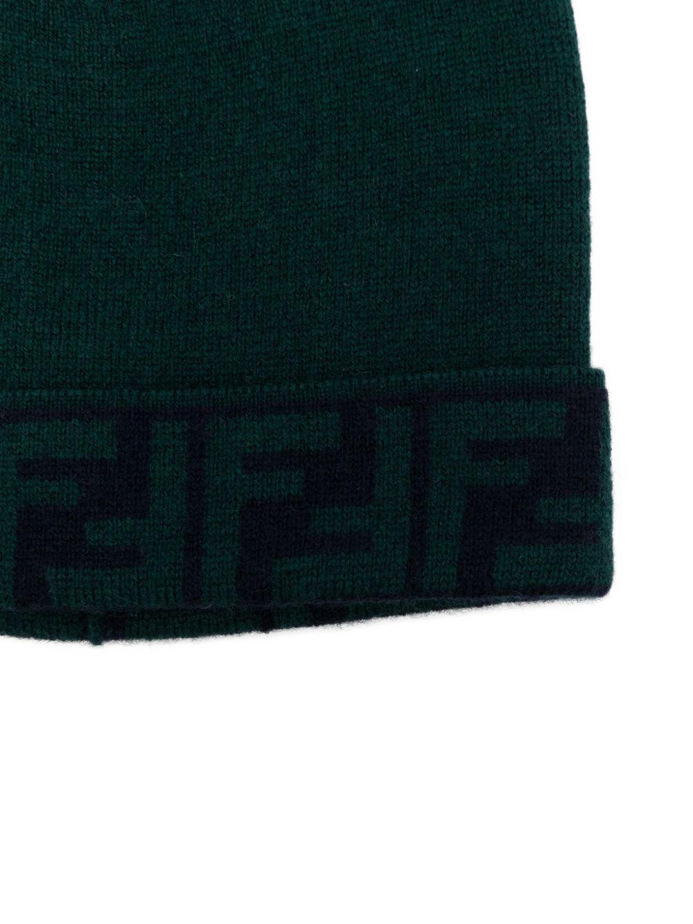Cappello verde/blu per bambino BUP081AV7B F0L5W Fendi Kids 
