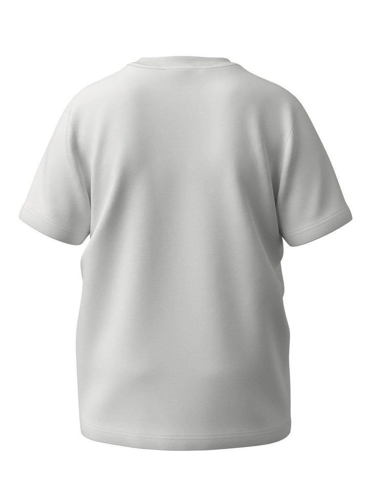 White t-shirt for boys with logo