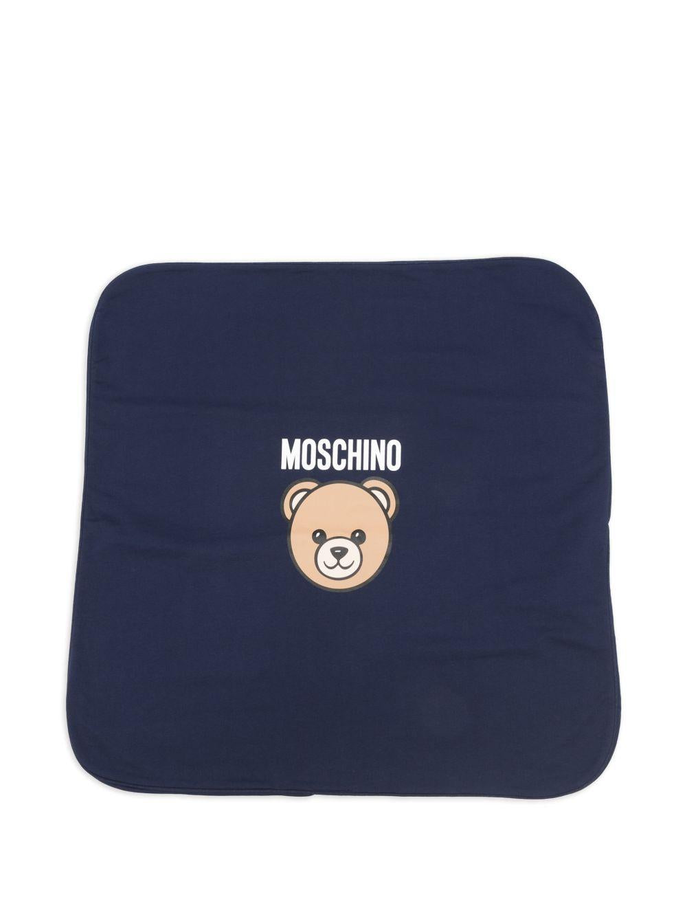 Coperta blu navy per neonato MUB00MLCA19 40016 Moschino Kids 