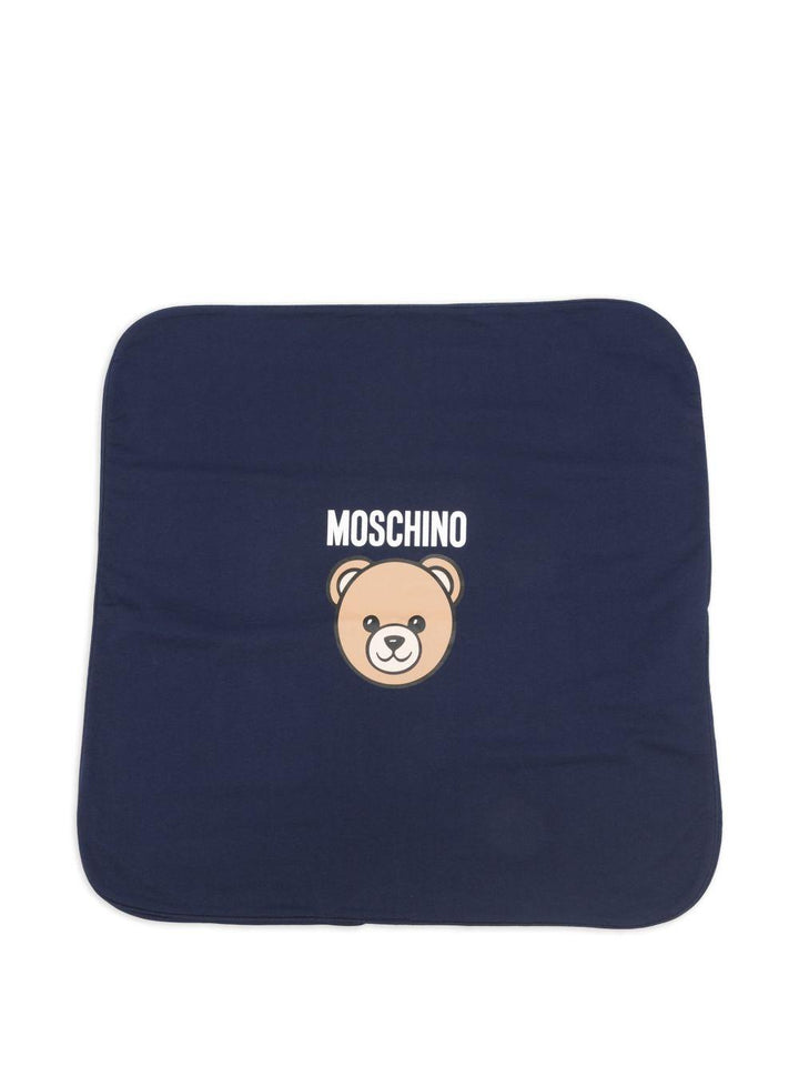 Coperta blu navy per neonato MUB00MLCA19 40016 Moschino Kids 
