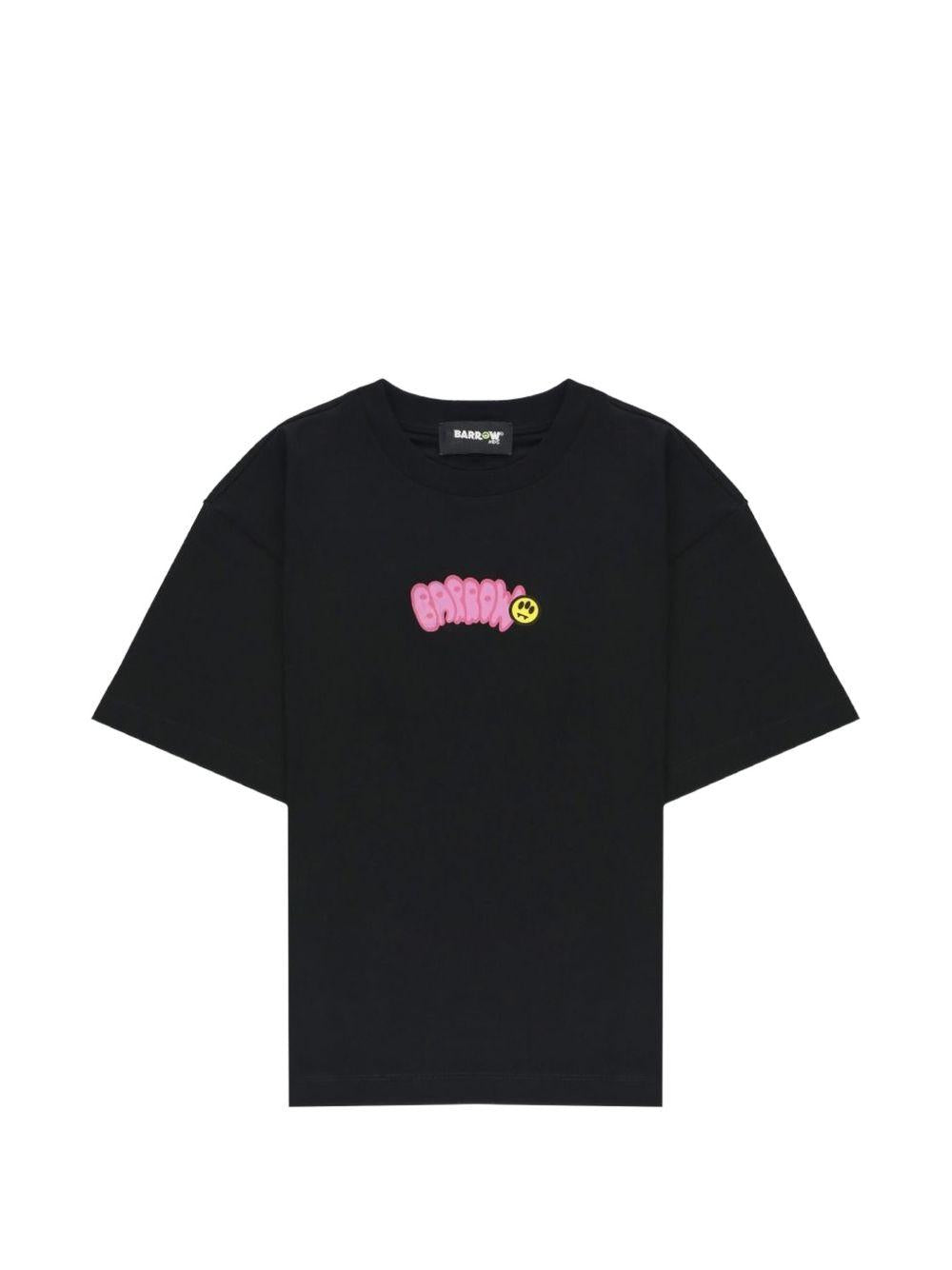T-shirt nera per bambino S6BKJUTH007 110/02 Barrow Kids 