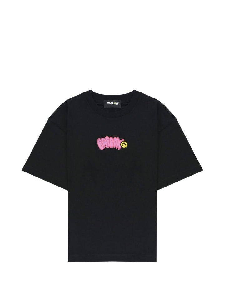 T-shirt nera per bambino S6BKJUTH007 110/02 Barrow Kids 