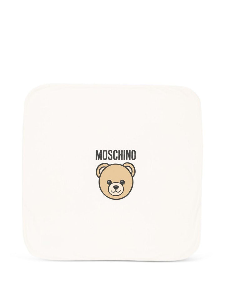 Coperta bianca per neonato MUB00OLCA40 10063 Moschino Kids 