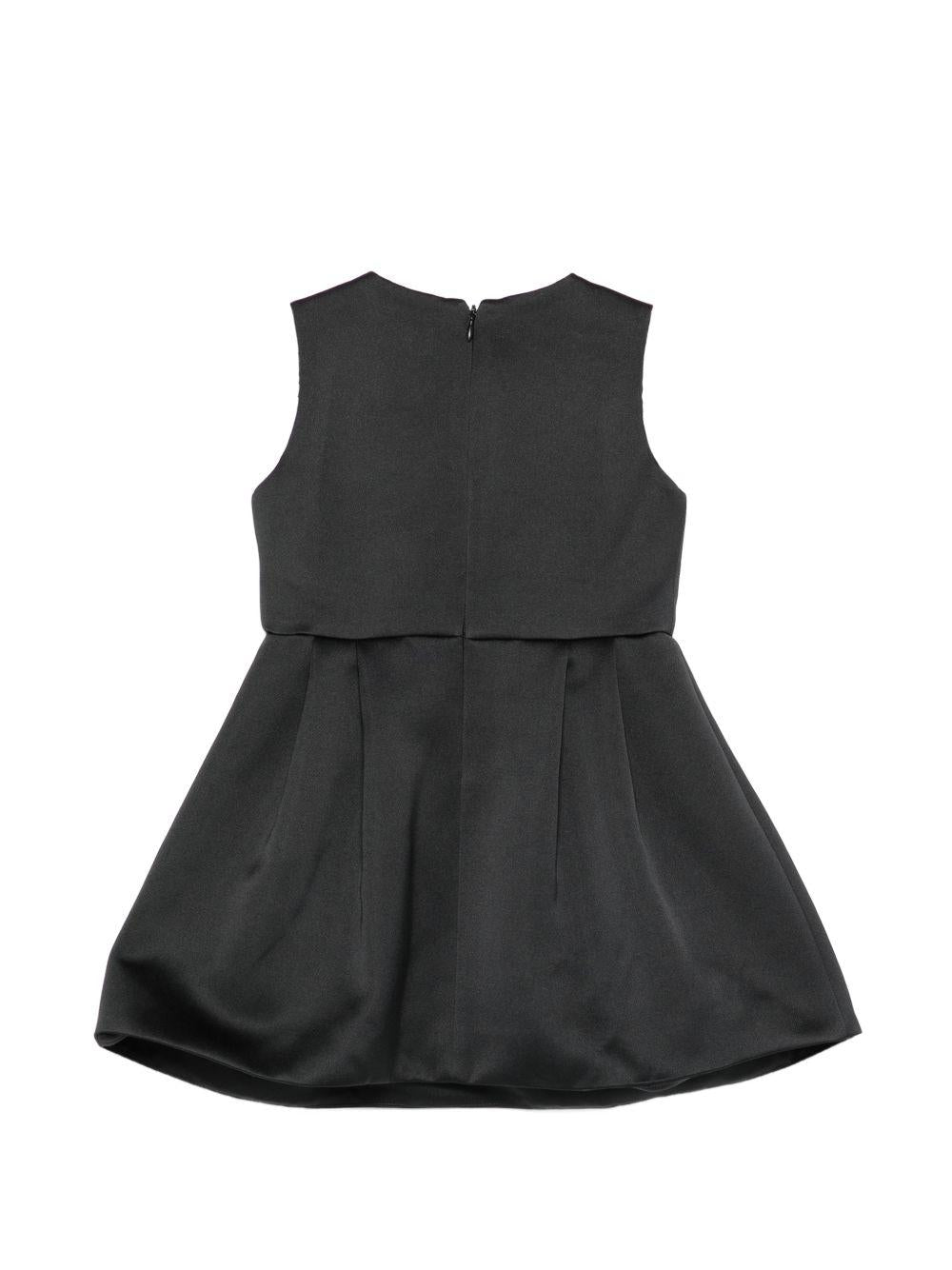 Abito bianco/nero per bambina EGAB234CRA016 D285 Elisabetta Franchi Kids 
