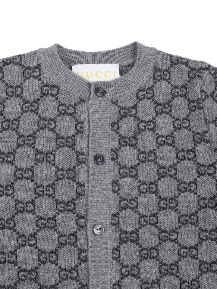 Tutina grigia per neonato 834343XKEZP 1018 Gucci Kids 