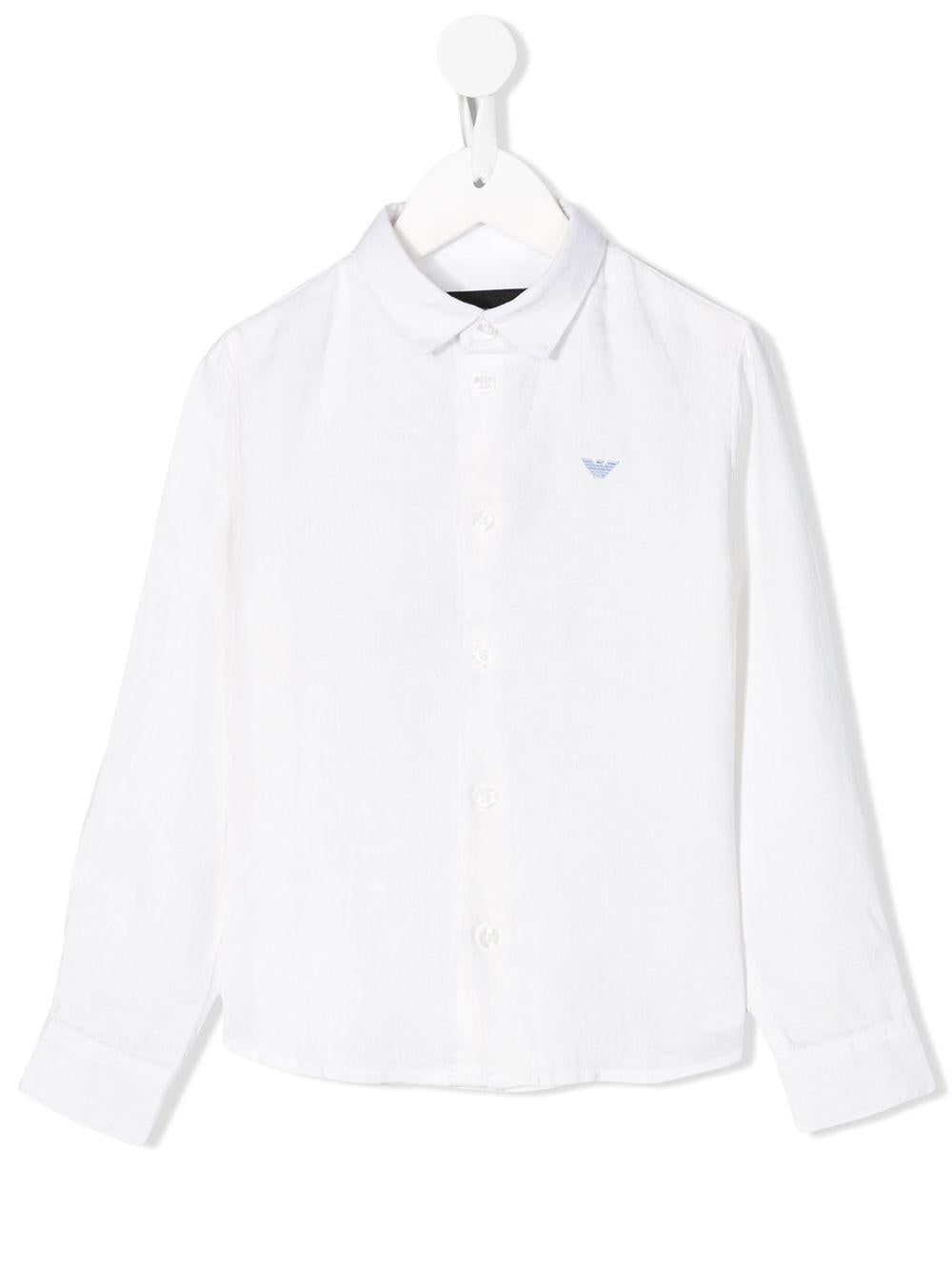 Camicia bianca per bambino 8N4CJ93NEEZ 0100 Emporio Armani Kids 