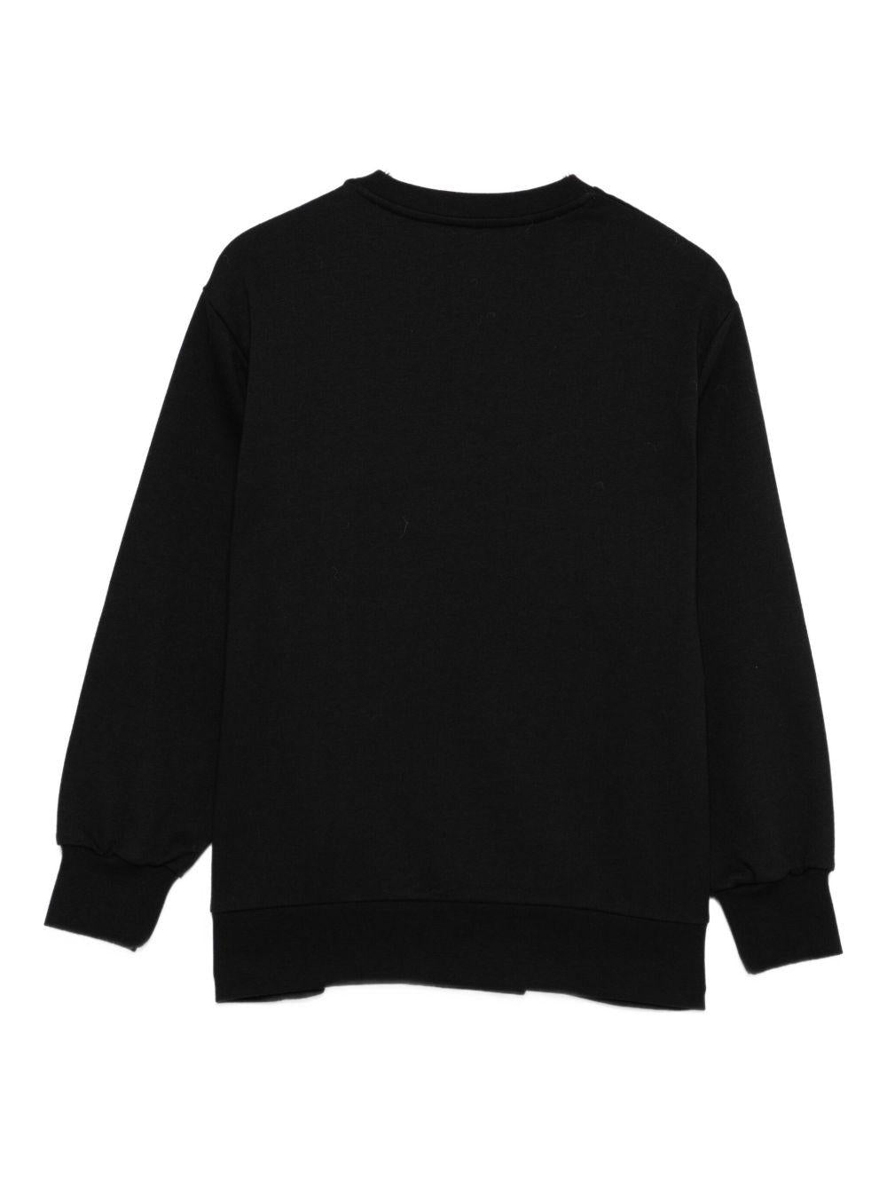Felpa nera per bambina EFFE1510FF002 N075 Elisabetta Franchi Kids 