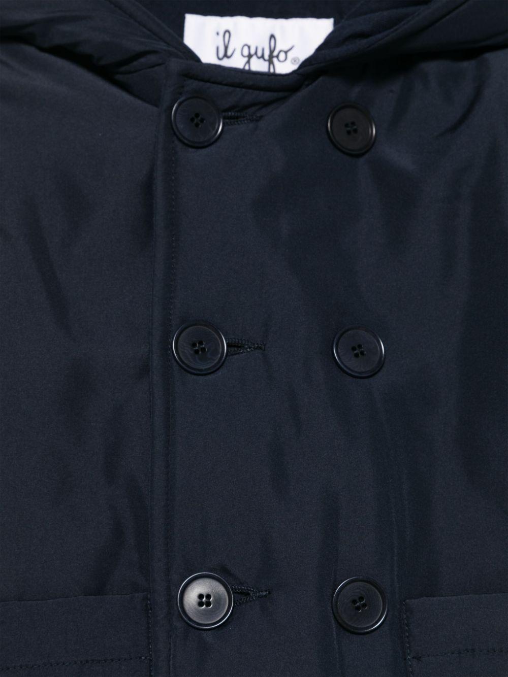 Blue oxford coat for baby
