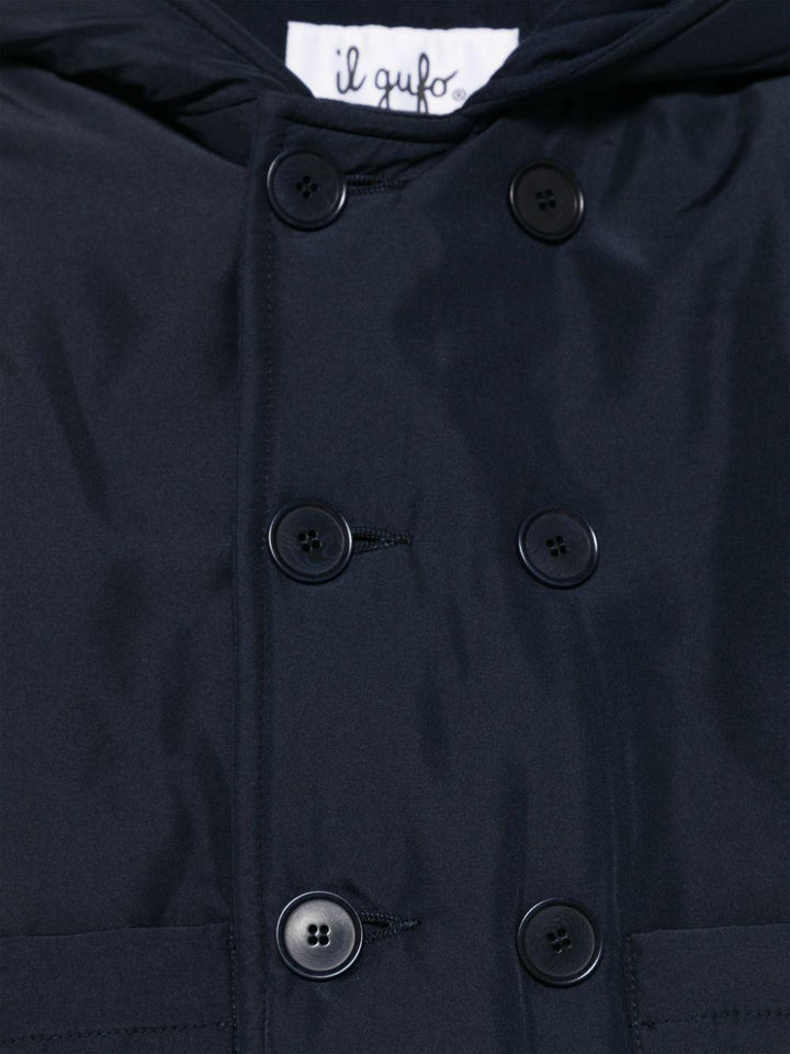 Blue oxford coat for baby