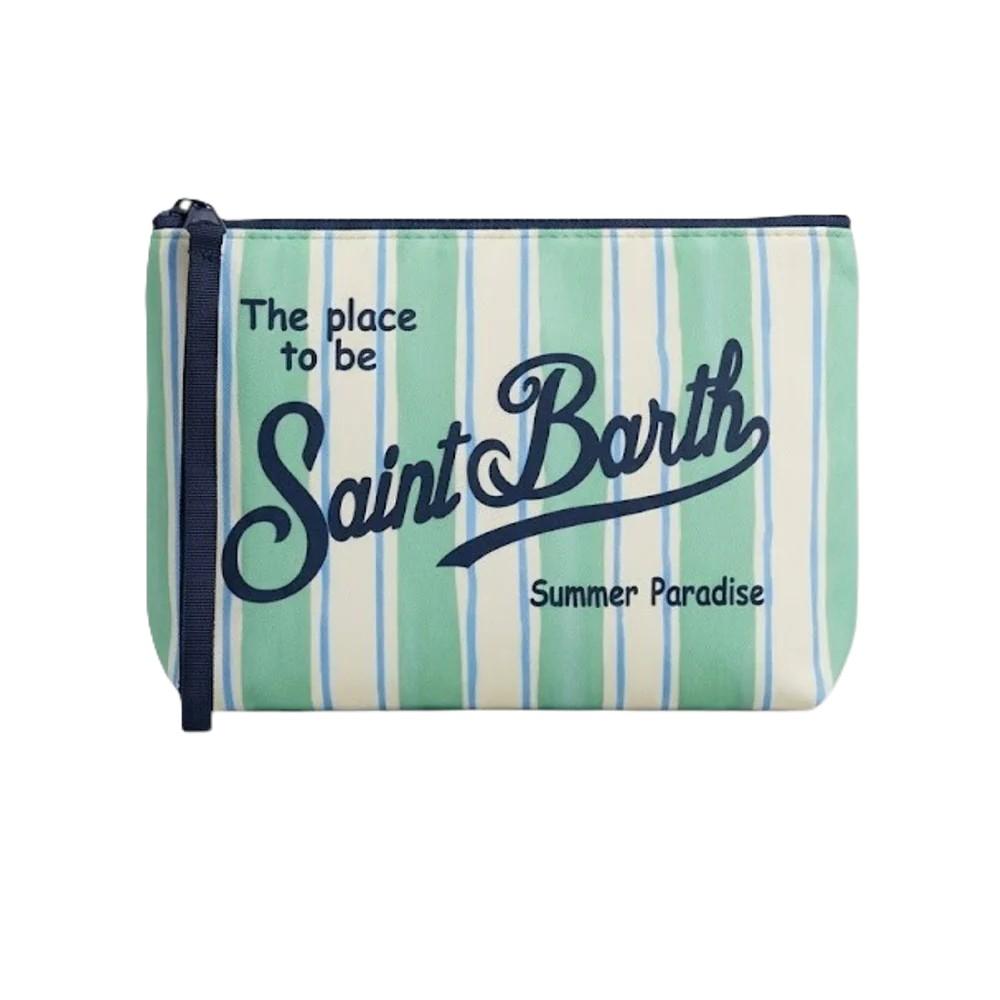 Borsa verde/bianca per bambina ALIN001 01160L MC2 Saint Barth Kids 
