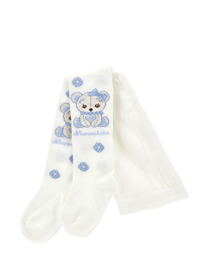 Calze bianche per bambina 39F0056076 0158 Monnalisa Kids 