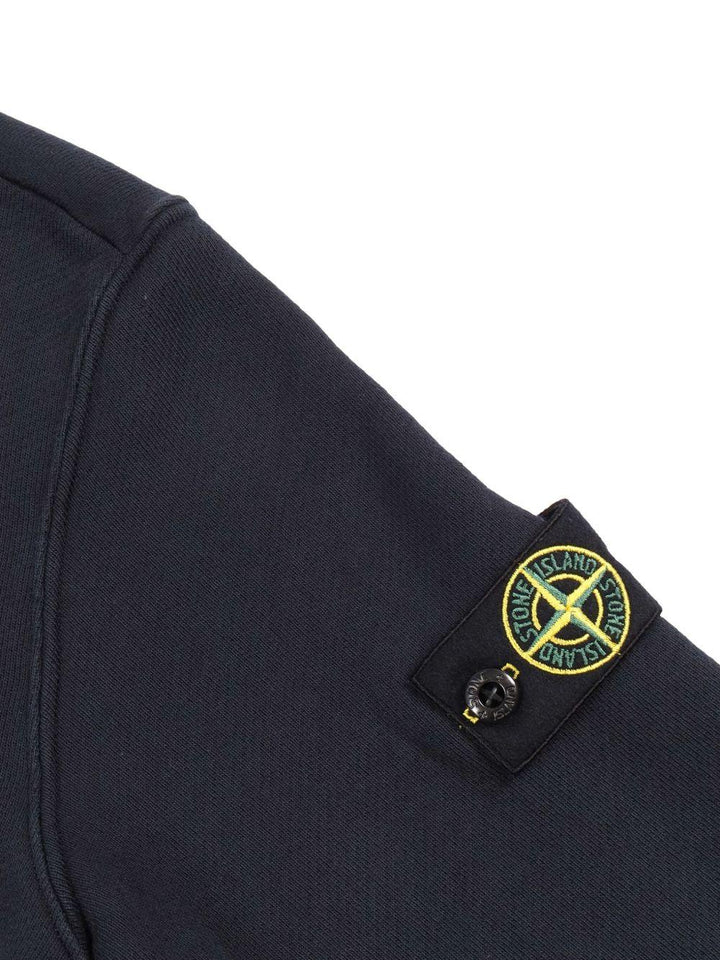 Felpa nera per bambino 66100019S0045 V0129 Stone Island Kids 