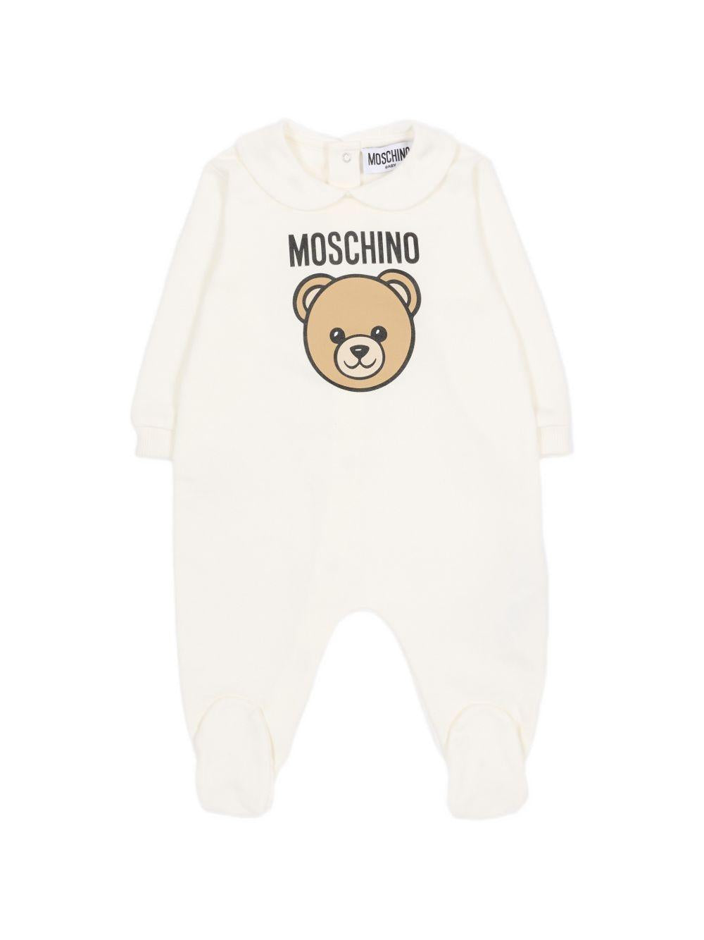 Tutina bianca per neonato MUY097LCA19 10063 Moschino Kids 