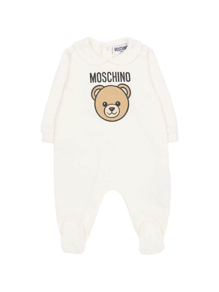 Tutina bianca per neonato MUY097LCA19 10063 Moschino Kids 