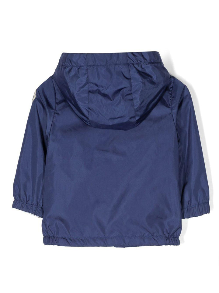 Giubbotto blu per neonato con logo 9511A00012539ZD 750 Moncler Kids 