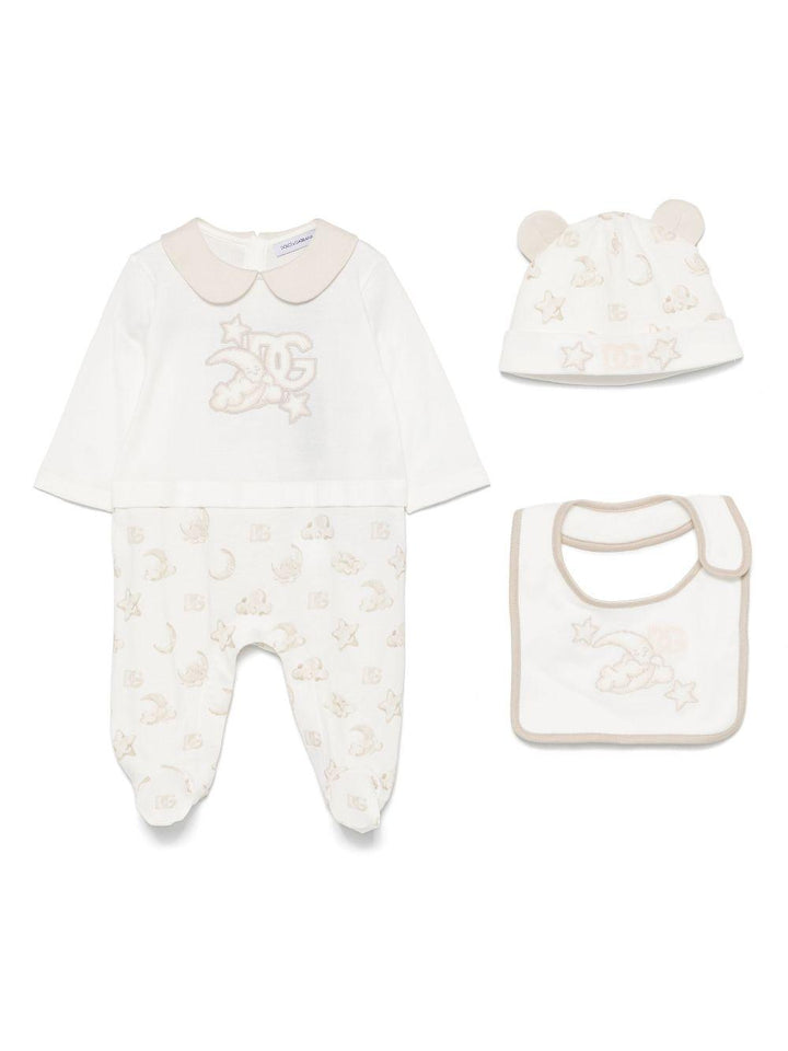 Tutina beige chiaro per neonato L1JOAIG7O1K S9000 Dolce & Gabbana Kids 