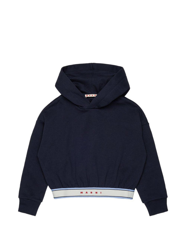 Felpa blu scuro per bambina M01969M00XC 0M862 Marni Kids 