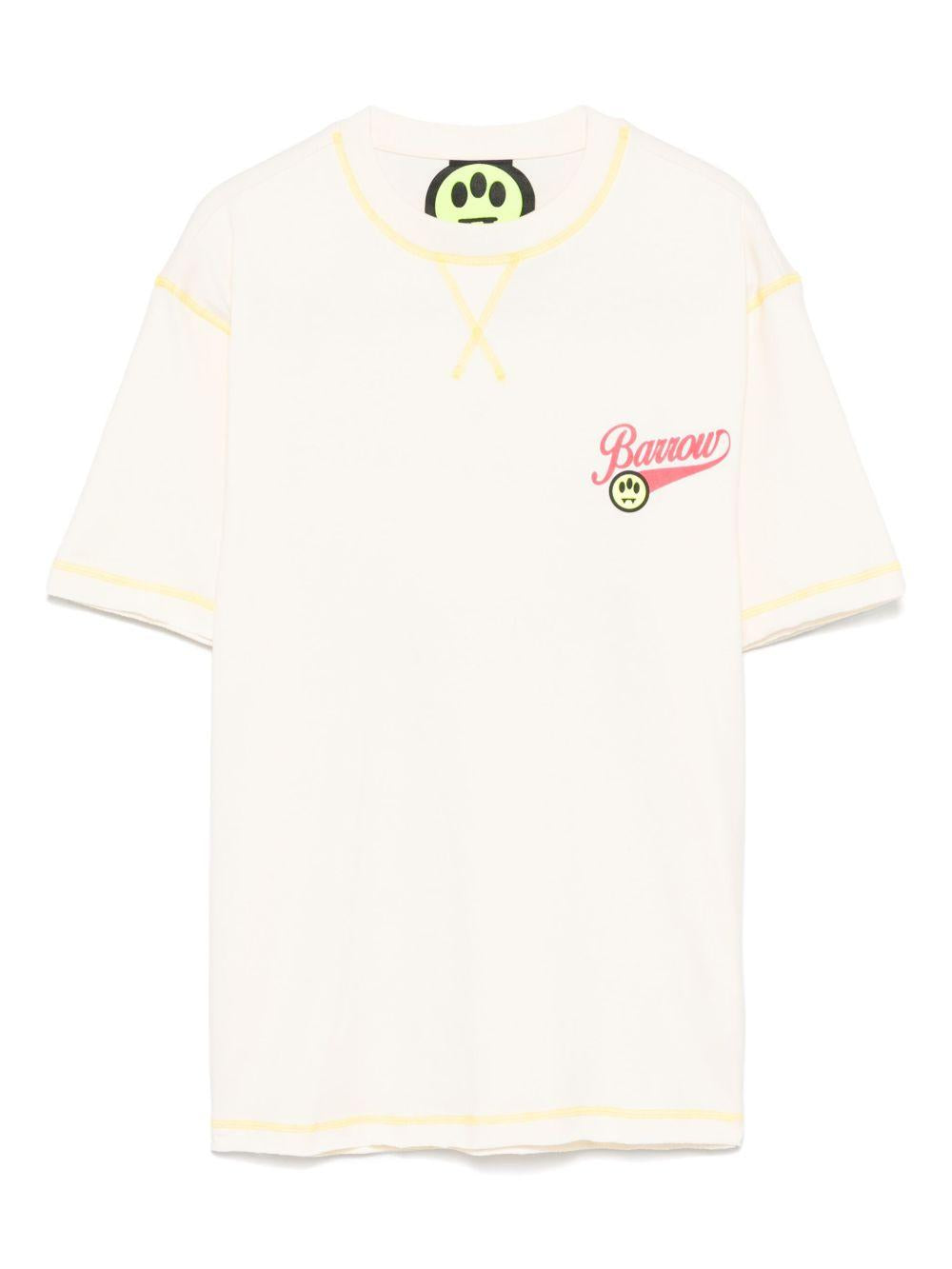 T-shirt giallo chiaro per bambino S5BKJGTH119 013 Barrow Kids 