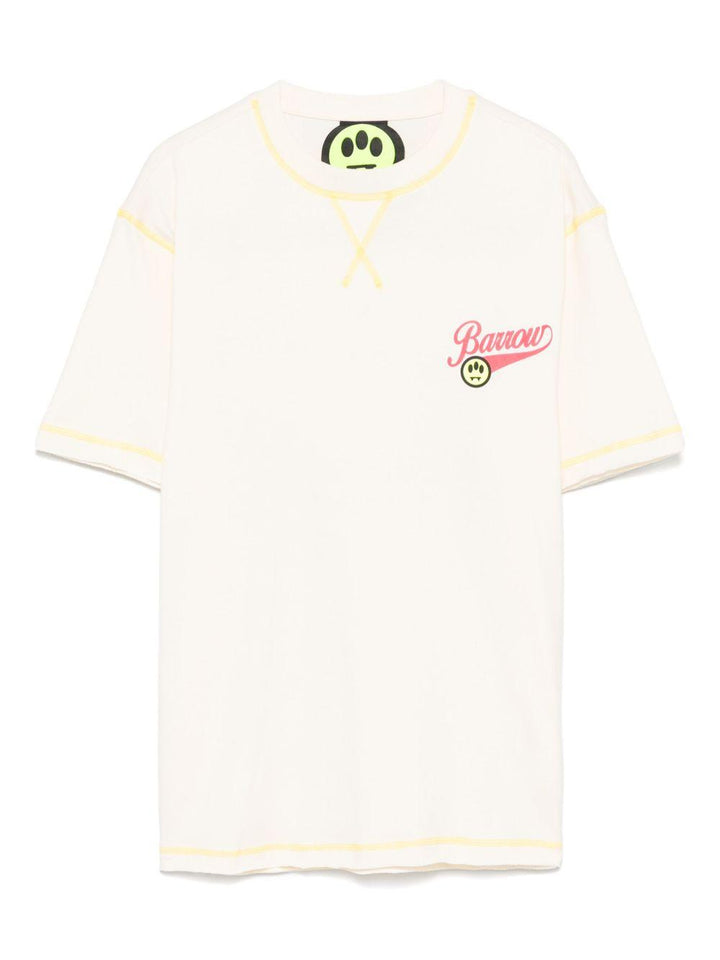 T-shirt giallo chiaro per bambino S5BKJGTH119 013 Barrow Kids 