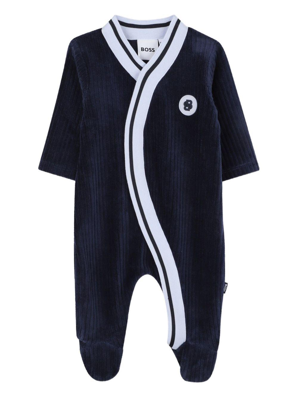 Pigiama blu navy per neonato J52531 849 Boss Kids 