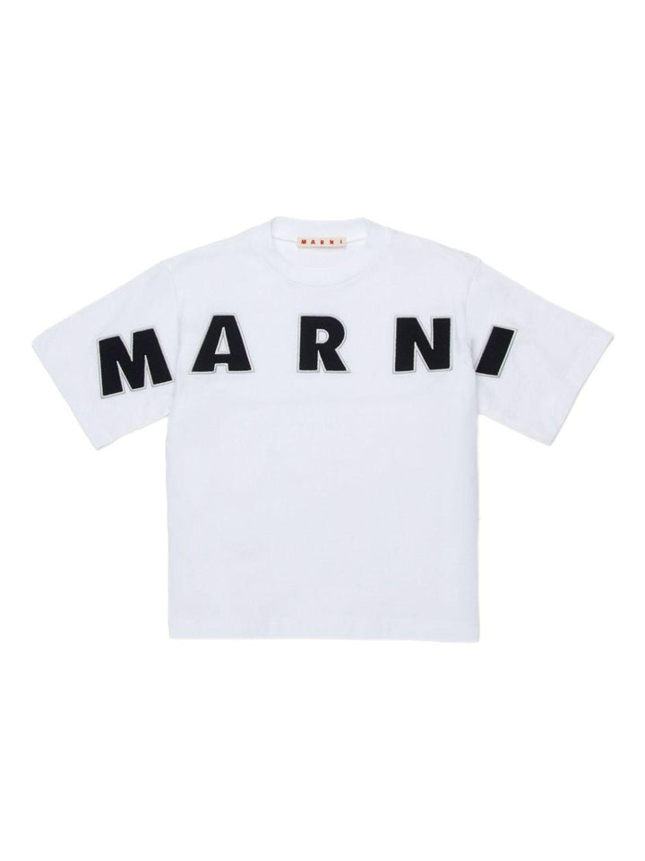 T-shirt bianco per bambino M01733M00RF 0M100 Marni Kids 