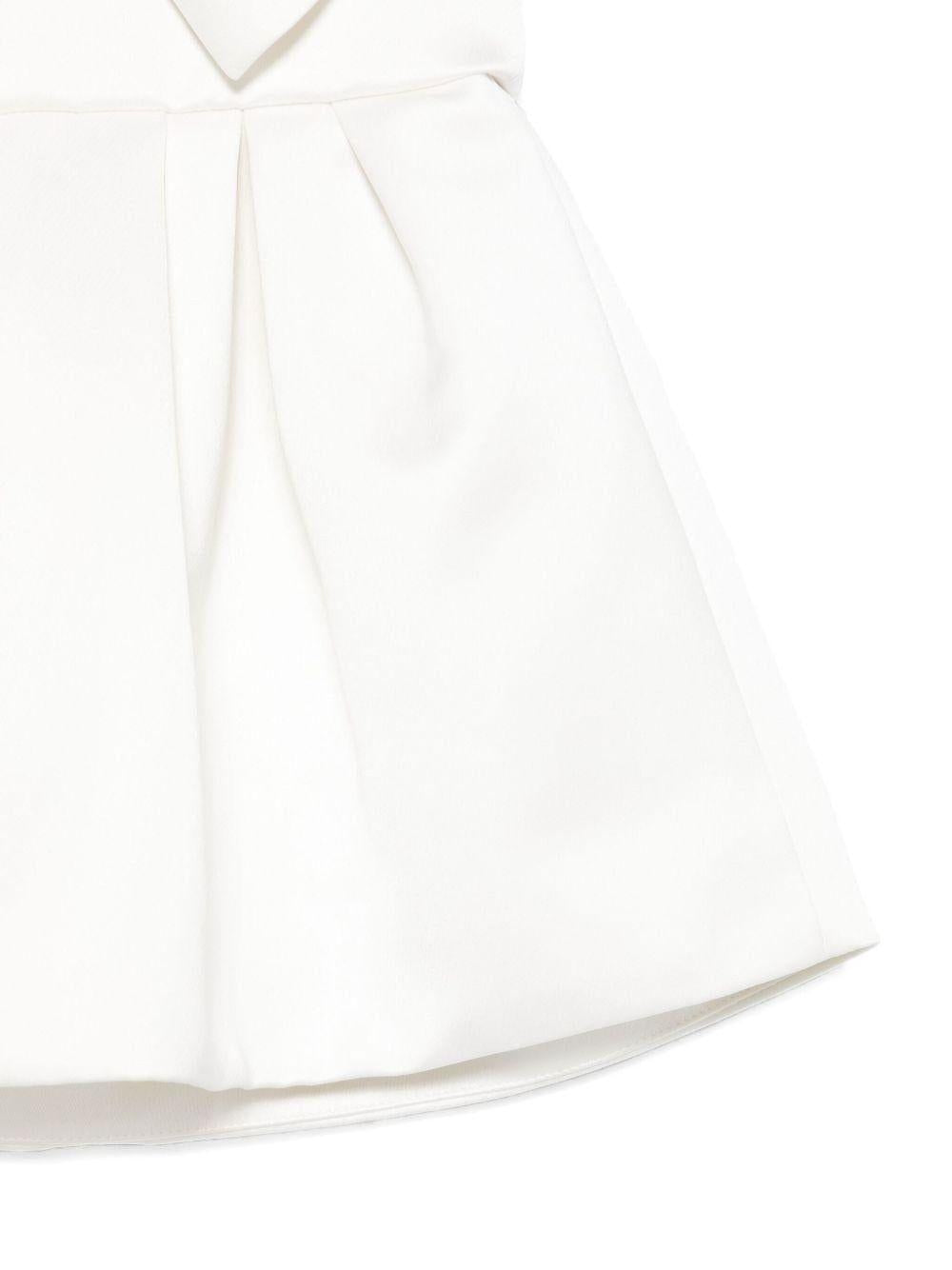 Abito bianco crema per neonata EGAB1970RA016 0000 Elisabetta Franchi Kids 